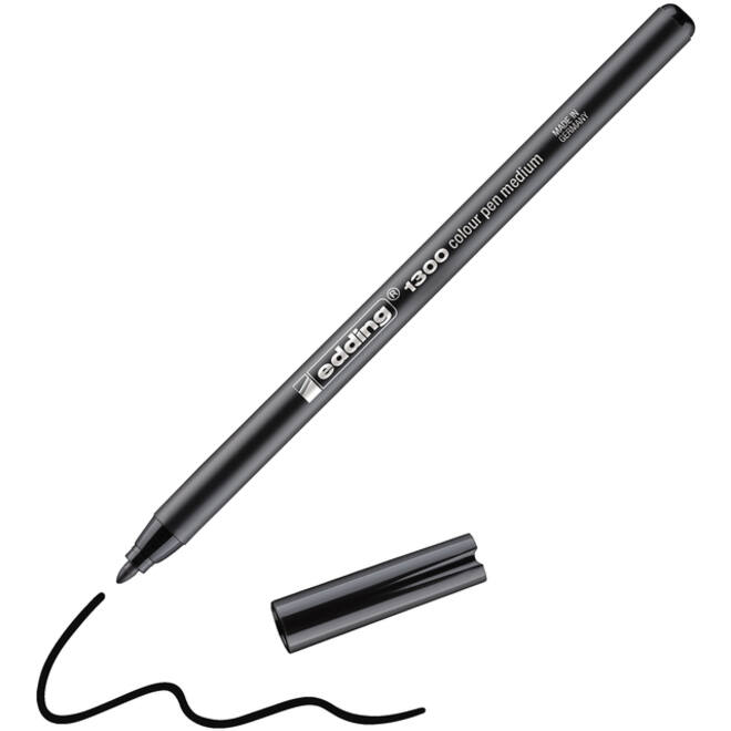 Fineliner edding 1300 medium zwart