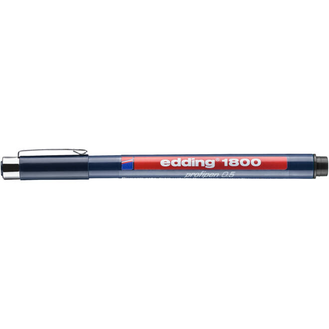 Fineliner edding 1800 0.5mm zwart