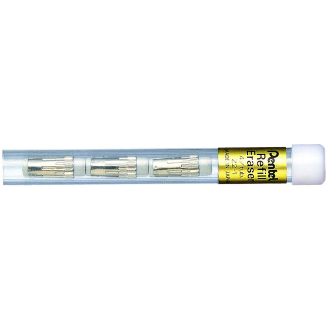 Reservegum Pentel Z2-1 voor vulpotlood koker à 4 stuks