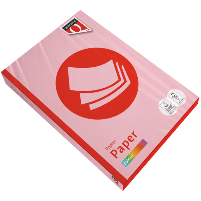 Kopieerpapier Quantore Colour A4 160gr roze 250 vel