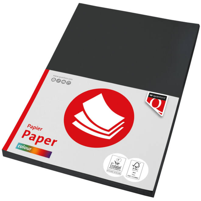 Kopieerpapier Quantore Colour A4 120gr zwart 100 vel