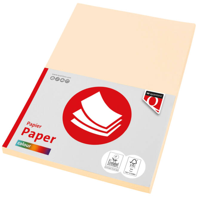 Kopieerpapier Quantore Colour A4 120gr creme 100 vel