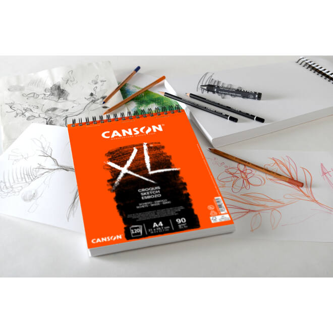Schetsblok Canson XL Croquuis A3 90g 120vel spiraal