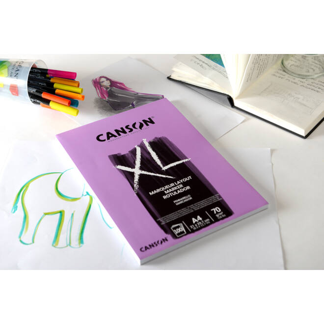 Tekenblok Canson XL Marker A3 70gram 100vel
