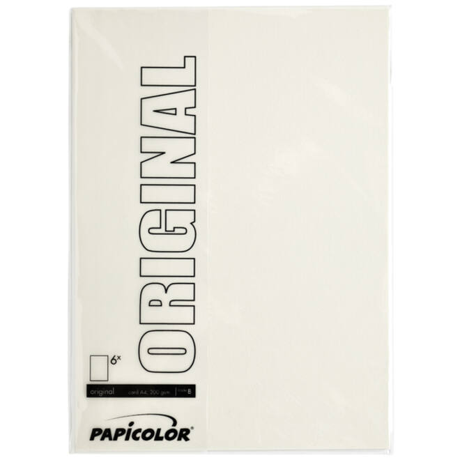 Kopieerpapier Papicolor A4 200gr 6vel anjerwit