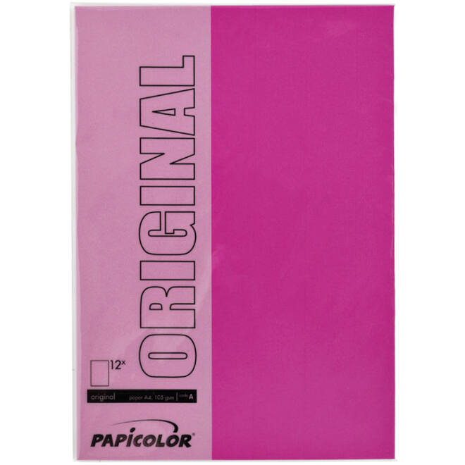 Kopieerpapier Papicolor A4 200gr 6vel felroze