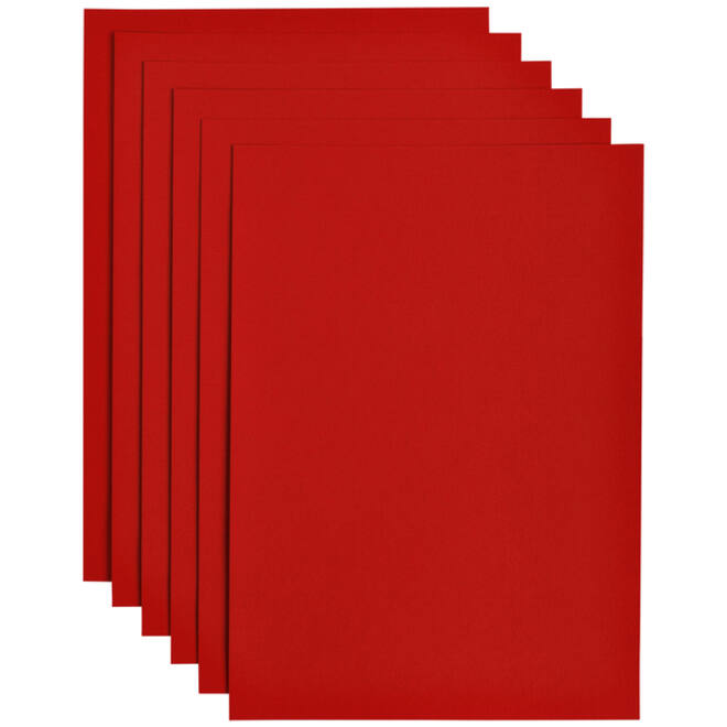 Kopieerpapier Papicolor A4 200gr 6vel rood