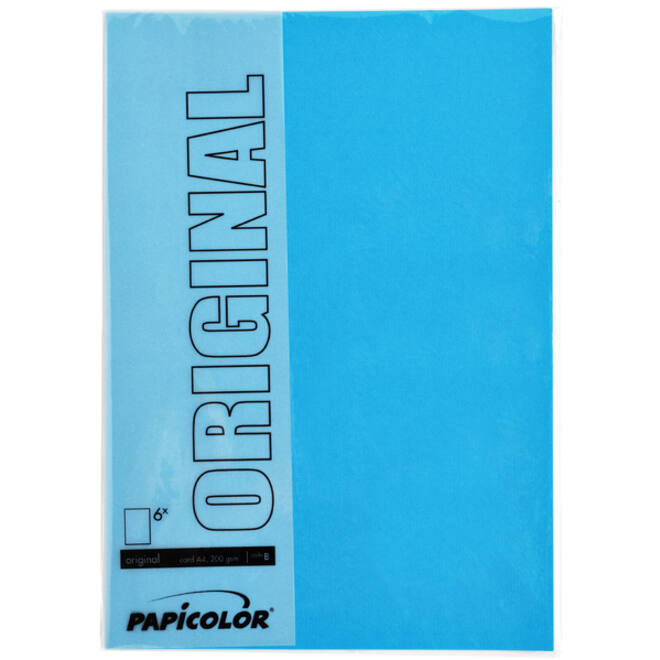 Kopieerpapier Papicolor A4 100gr 12 vel hemelsblauw