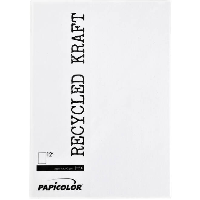 Kopieerpapier Papicolor A4 220gr 6vel kraft wit