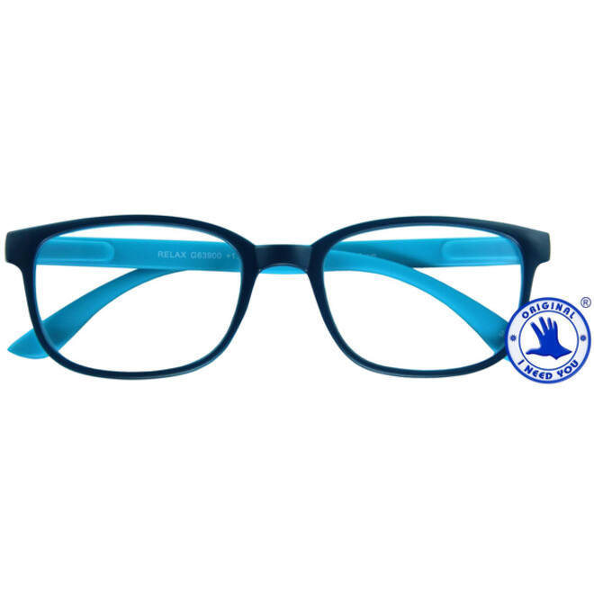 Leesbril I Need You +2.00 dpt Relax blauw-lichtblauw