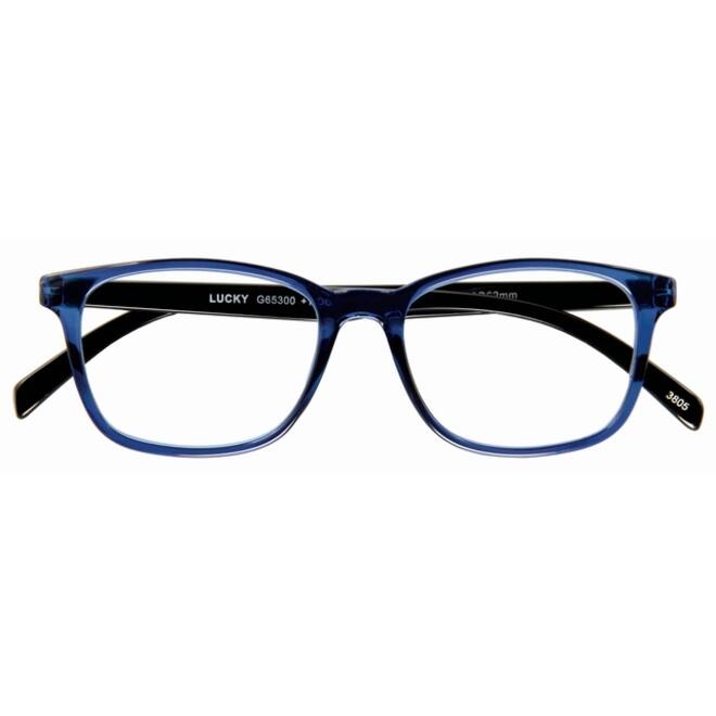 Leesbril I Need You +2.50 dpt Lucky blauw-zwart