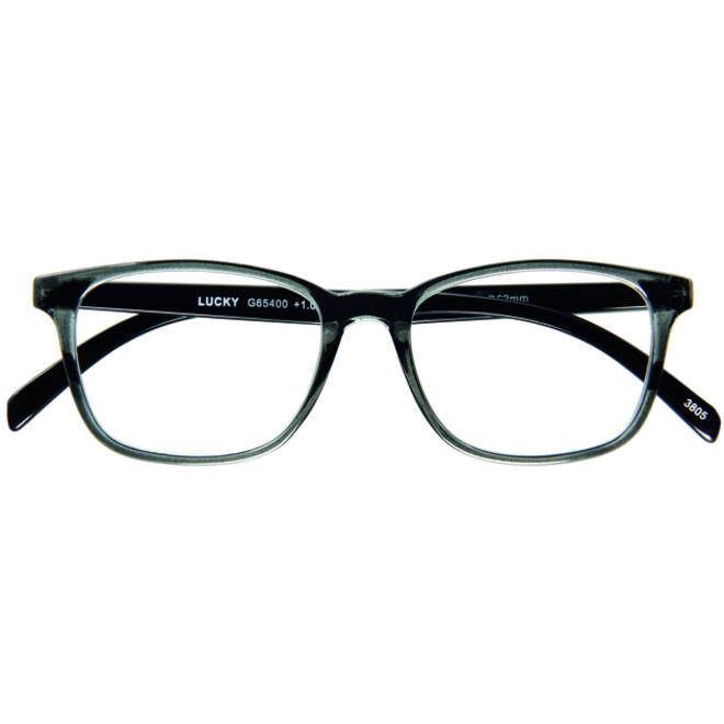 Leesbril I Need You +1.00 dpt Lucky grijs-zwart