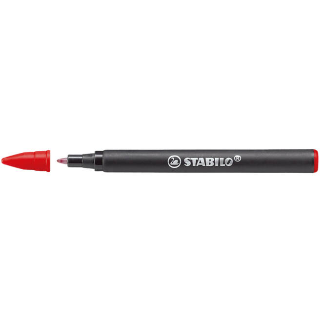 Rollerpenvulling STABILO Easyoriginal medium rood doosje à 3 stuks