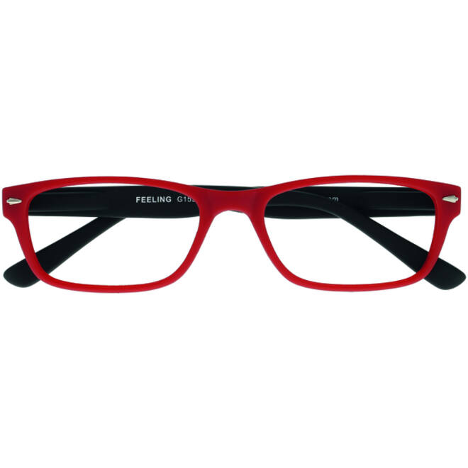 Leesbril I Need You +1.00 dpt Feeling rood-zwart