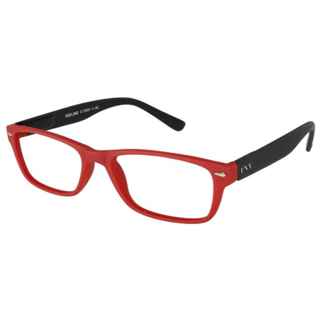 Leesbril I Need You +1.50 dpt Feeling rood-zwart