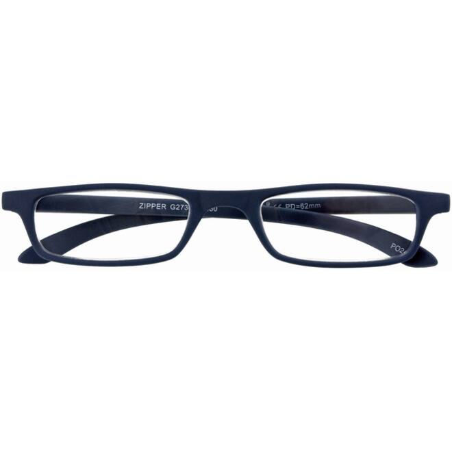Leesbril I Need You +2.50 dpt Zipper blauw