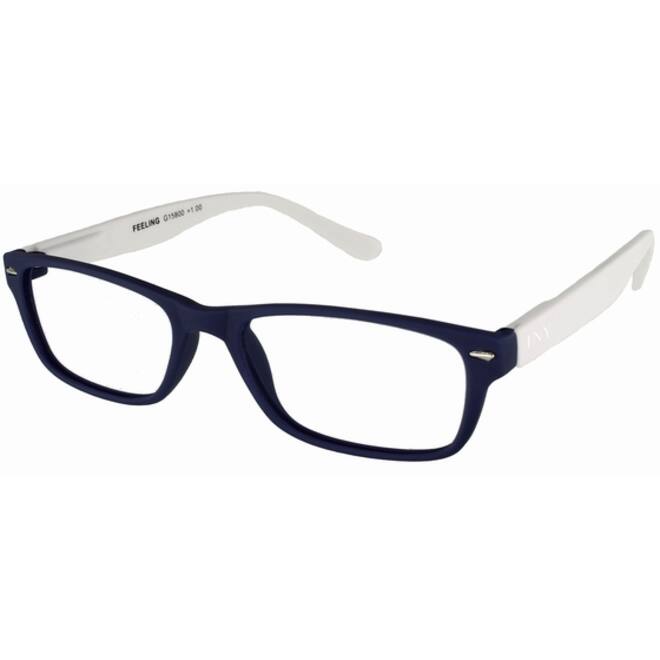 Leesbril I Need You +2.00 dpt Feeling blauw-wit