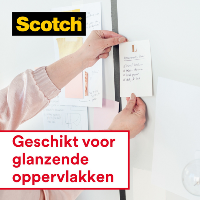 Plakband Scotch Crystal 600 19mmx15m transparant + handdispenser