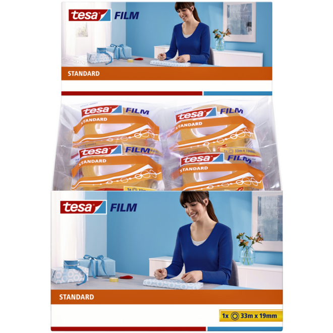 Plakband tesafilm® Standaard 33mx19mm transparant