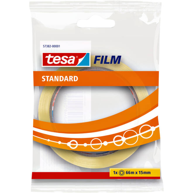 Plakband tesafilm® Standaard 66mx15mm transparant