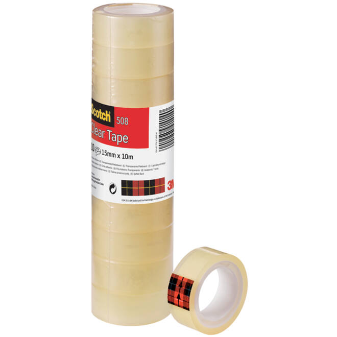 Plakband Scotch 508 15mmx10m transparant