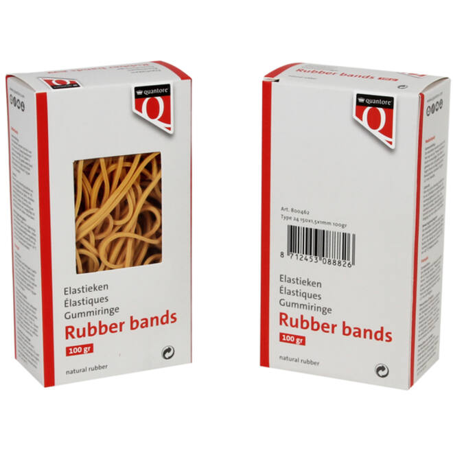Elastiek Quantore 24 150x1,5x1mm 100gram