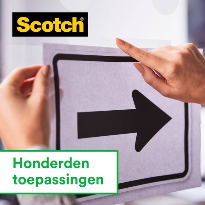 Plakband Scotch Magic 810 12mmx10m onzichtbaar + plakbandhouder