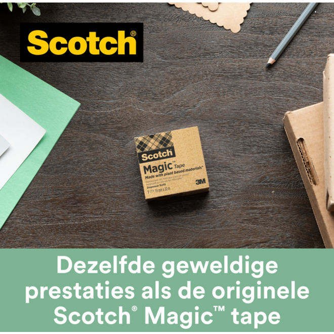 Plakband Scotch Magic 900 19mmx30m onzichtbaar mat
