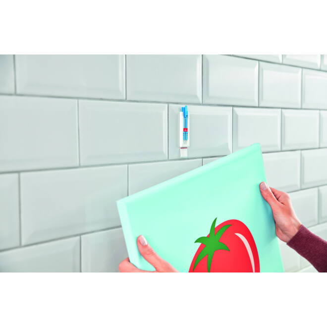 Klevende spijker tesa® canvas- tegels en metaal 2kg wit