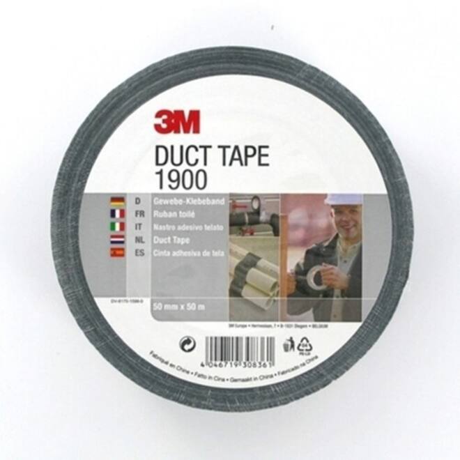 Duct tape 3M Economy 1900 50mmx50m zwart