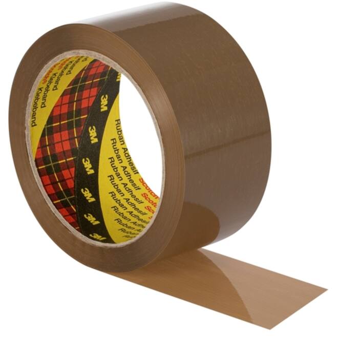Verpakkingstape Scotch 371 50mmx66m bruin PP 6 rollen