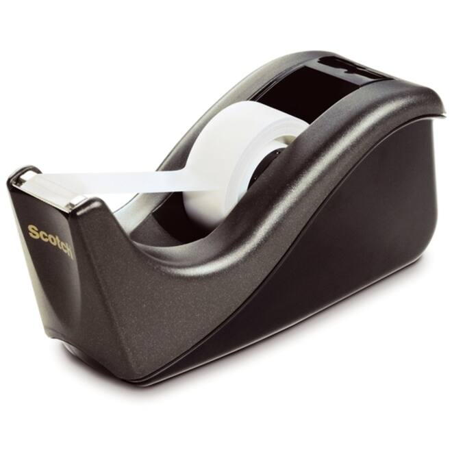 Plakbandhouder Scotch C60 zwart + 1rol magic tape 19mmx33m