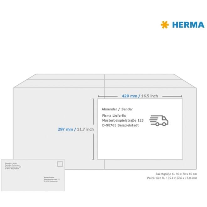 Etiket HERMA 8692 A3 420X297mm 100 stuks
