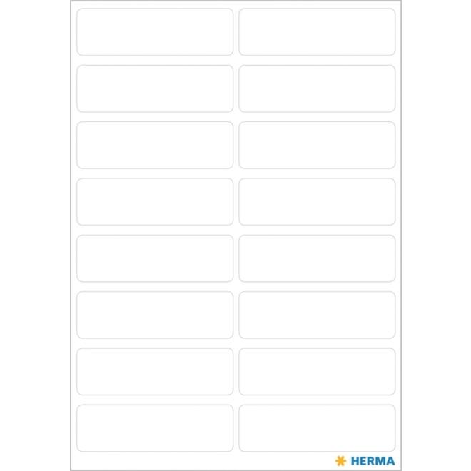 Etiket HERMA 3739 12x40mm wit 112 stuks