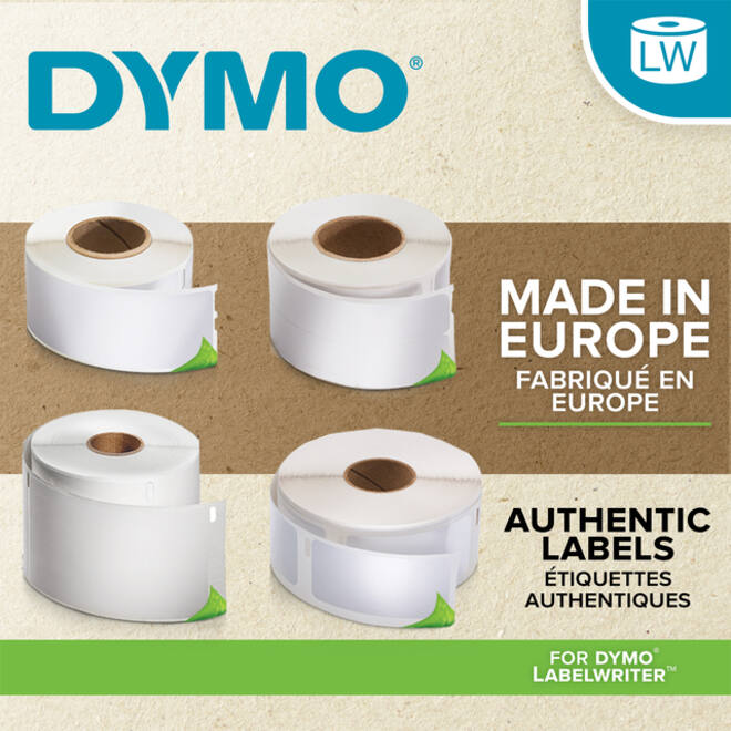 Etiket Dymo LabelWriter adressering 36x89mm 12 rollen á 260 stuks wit