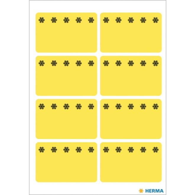 Etiket HERMA 3771 26x40mm diepvries geel 48stuks