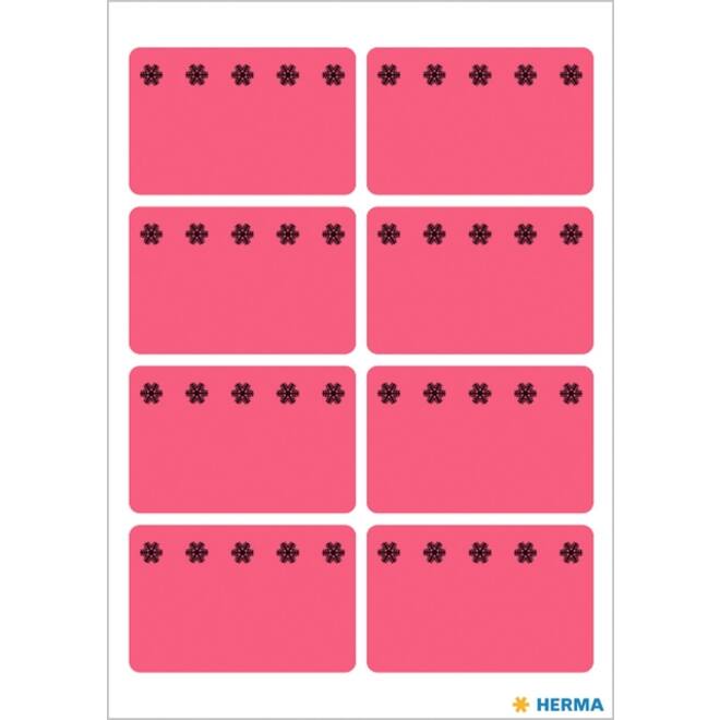 Etiket HERMA 3772 26x40mm diepvries rood 48stuks