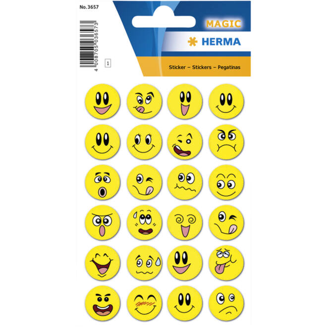 Etiket HERMA 3657 smiley met wiebeleffect