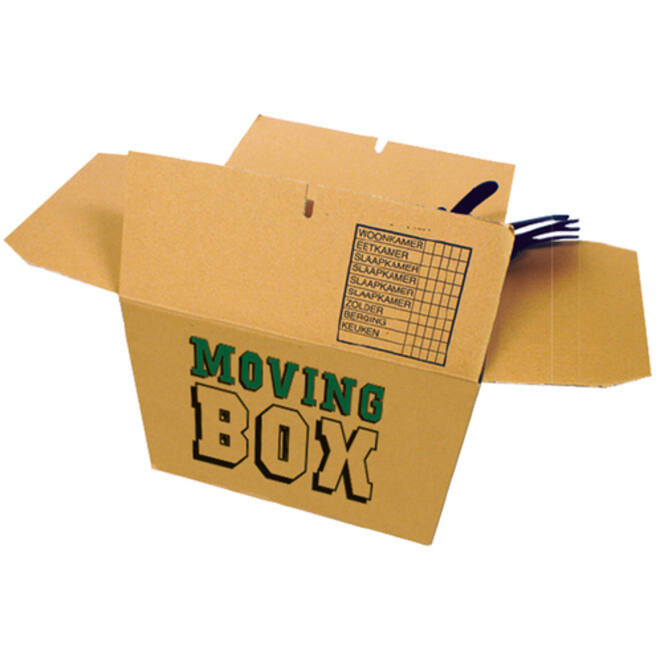 Verhuisdoos CleverPack bedrukt 480x320x360mm pak à 25 stuks
