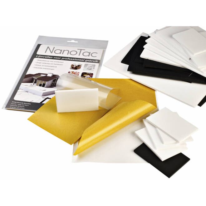 Lijmvel NanoTac professional A4 folie set à 10 vel