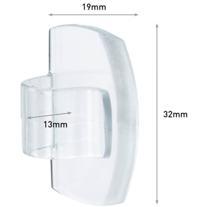 Kabelklem Command rond incl bevestigingsstrips transparant 4 stuks