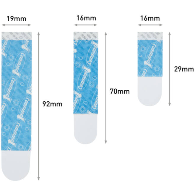 Bevestigingsstrip Command 16 stuks transparant