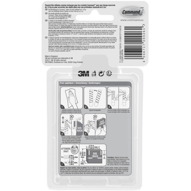 Bevestigingsstrip Command 16 stuks transparant