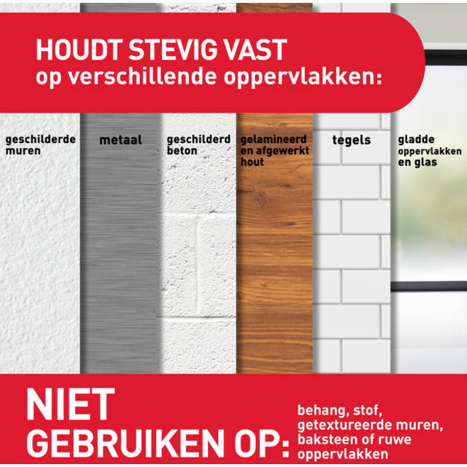 Bevestigingsstrip Command klik vast klein 1,8kg wit