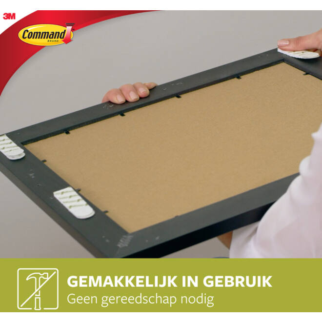 Bevestigingsstrip Command klik vast smal 5,4kg wit