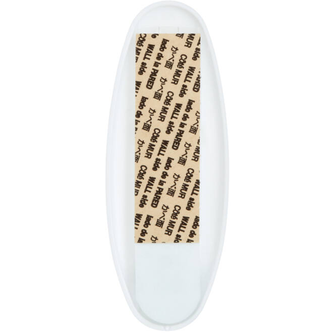 Haak Command kunststof ovaal wit incl bevestigingsstrip