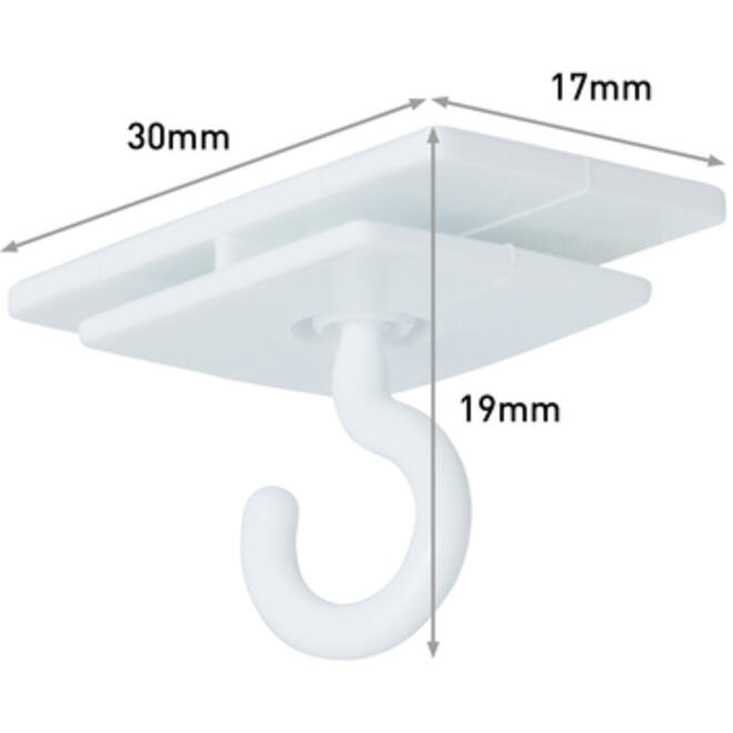 Plafondhaken Command inclusief bevestigingsstrip 3 stuks