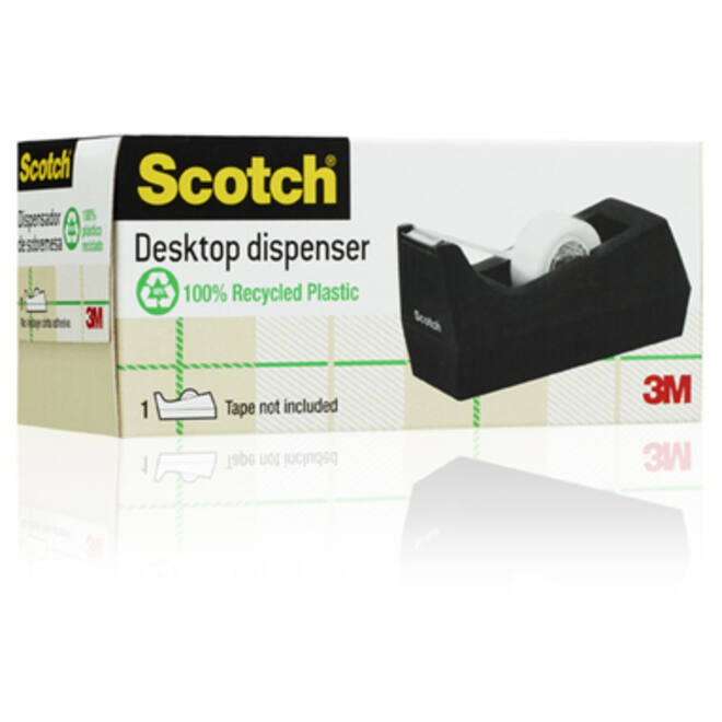 Plakbandhouder Scotch C38 verzwaard zwart