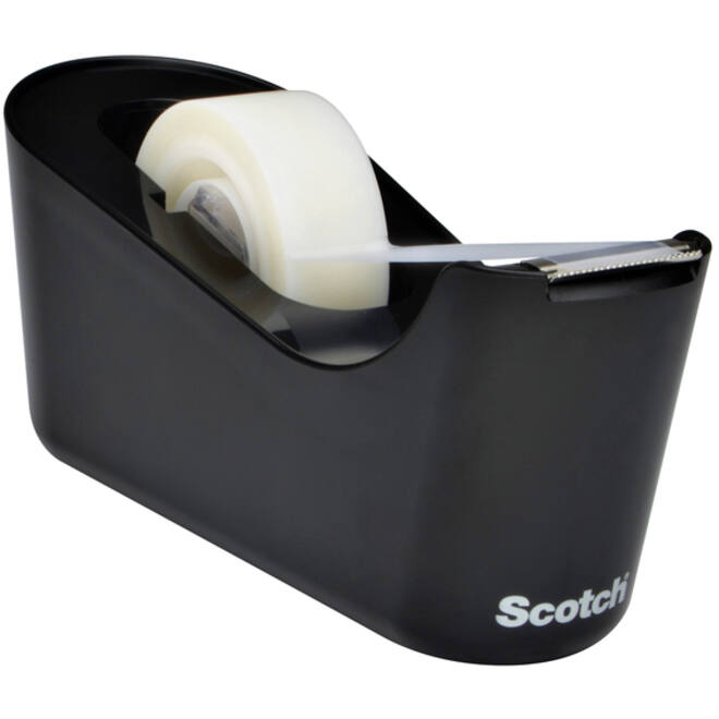 Plakbandhouder Scotch C18 zwart + 1 rol magic tape 19mmx33m