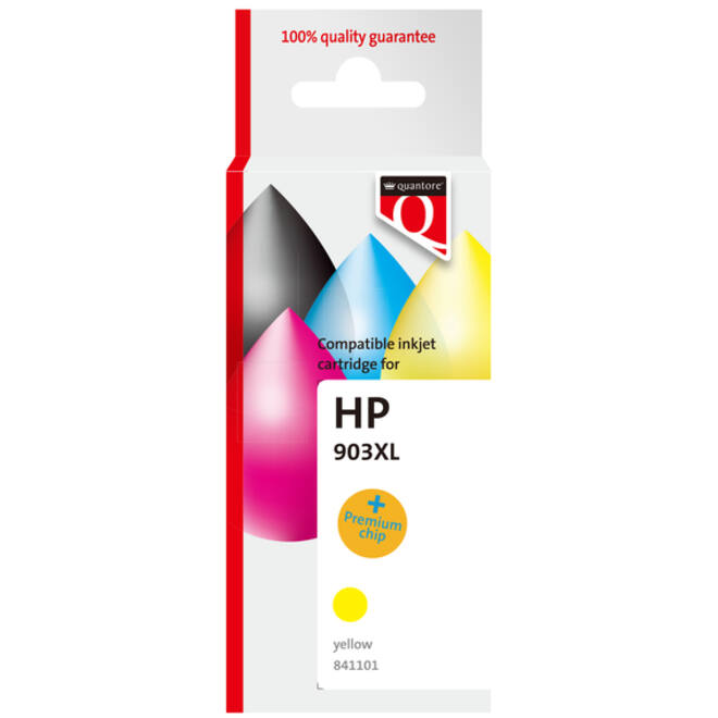 Inktcartridge Quantore alternatief tbv HP T6M11AE 903XL geel HC